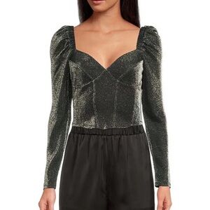 Gianni Bini | size 2 | Andie metallic top